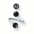 thumbnail image 1 of 316L SRG GR SSTL 14G 3/8 in.5mm Acryl Galaxy Twist Barbell, 1 of 1