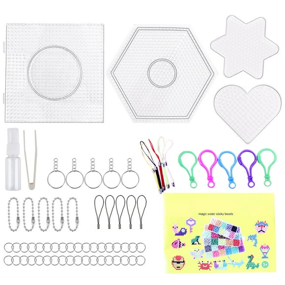 Fuse Beads Accessories DIY Assorted Bead Pegboard Set for DIY Kids Craft Beads