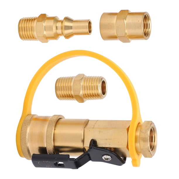 Enchufe completo para manguera de propano resistencia a la corrosión Adaptador de conexión rápida de propano RV Simple y compacto para barbacoa al aire libre para picnic ANGGREK Otros