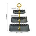 thumbnail image 1 of Bdday Wall Hooks Fruit Tray Three Layer Snack Sum Rack Wedding Cake Tray Fruit Tray Cake Rack Candy Tray Rack Plastic Dried Fruit Tray Clothes Hangers, 1 of 5