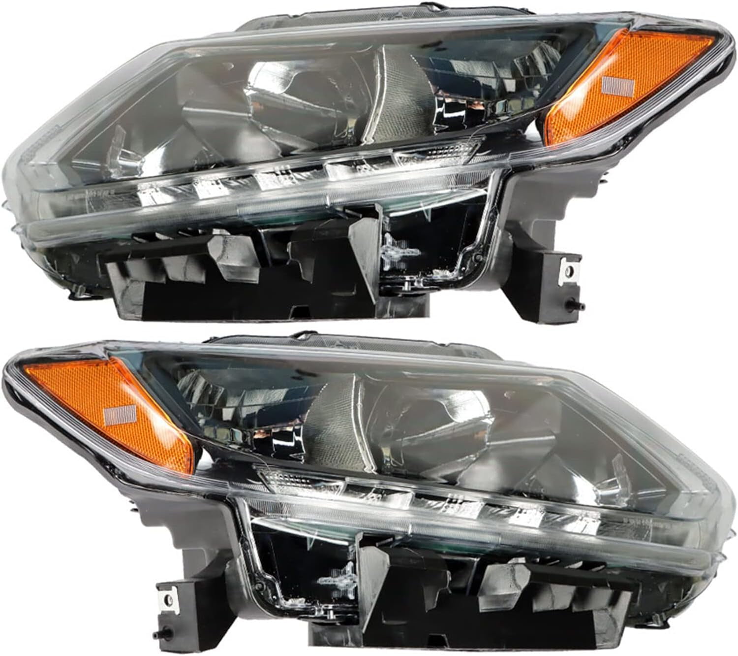 LABLT Headlights w/LED DRL Replacement for 2014 2015 2016 Nissan Rogue Halogen Headlamp Assembly Left and Right Side