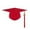 Red, variant on lnmuld Unisex Kids Graduation Cap Tassel Adjustable Elastic Band Preschool Kindergarten