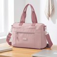 thumbnail image 3 of BadPiggies Crossbody Bag for Women Men, Nylon Waterproof Shoulder Purse Messenger Bag Lightweight Pocketbooks - Pink, 3 of 9