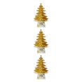thumbnail image 1 of Kearding Tabletop Christmas Tree Festival Decoración de Navidad Iluminación blanca cálida Funciona con pilas Decoración Regalo de comedor Oro 3Conjunto, 1 of 6