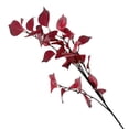 thumbnail image 2 of Artificial Silk Flowers Home Decor, Red Decorations for Party, Artificial Leaves, Fall Flowers Artificial for Decoration, 32 Inch High Branch Deep Red Faux Leaf Greenery Hobby for, 2 of 5