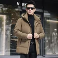 thumbnail image 2 of Chaqueta corta con capucha, acolchada, ligera, acolchada, ropa de diseñador para hombre, informal, para hombre, abrigo frío para invierno, 2 of 5