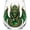 Emerald Forest Dragon, variant on Mythic Glass Cup Crystal Orb 3D Dragon Design Glass Drinkware For Cocktails Bar Home Decor Collectible Art Piece Stemless Glass