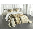 thumbnail image 3 of Ambesonne Autumn Quilted Bedspread Set 3 Pcs, Tree in Abstract Woods, King Size, Orange Brown, 3 of 5
