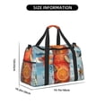 thumbnail image 3 of Bingfone Refreshing Citrus Splash Print Travel Duffel Tote Bag,Waterproof Shoulder Weekender Bag For Women and Men Swim Sports Travel Gym Bag，Foldable and expandable bag Lightweight, 3 of 7