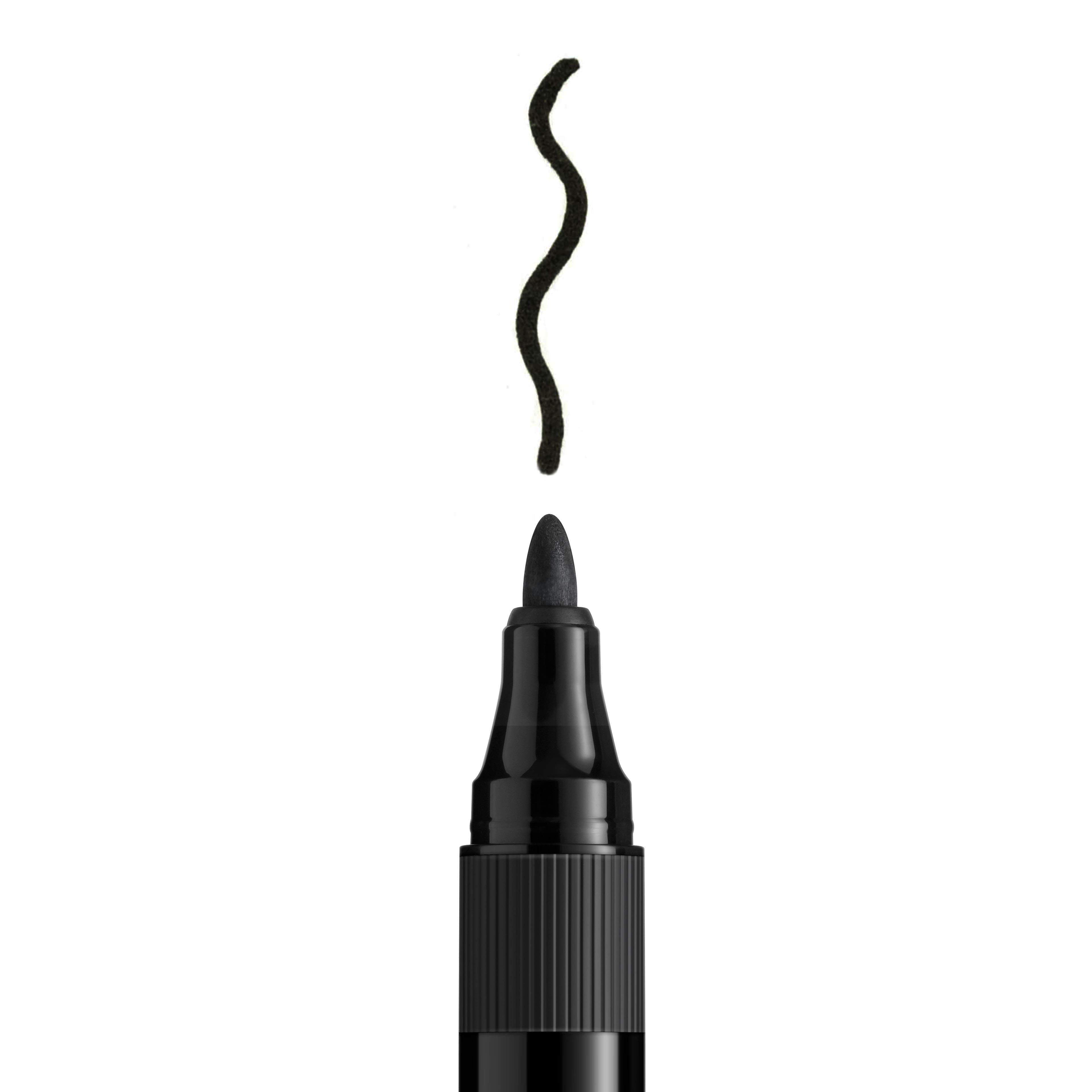 12 Pack: Jumbo Black Bullet Tip Permanent Fabric Ink Marker by Make Market