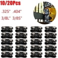thumbnail image 1 of 20/10Pairs 3/8S 3/8L 325 404 Chainsaw Chain Connector Chain Lock Chainsaw Chain Replacement Accessories Gasoline Garden, 1 of 5