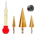 thumbnail image 5 of Juego de 26 herramientas para trabajar la madera: juego de brocas para chaflanar, cortador de roscas para madera, brocas avellanadoras de triple punta., 5 of 5
