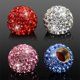 thumbnail image 1 of Tapones de válvulas de neumáticos Diamond - Tapones de neumáticos de pedrería brillantes para coches, SUVs, camiones - Azul, blanco, rojo, rosa - Juego de 4 tapones de plástico ABS universales, 1 of 7