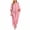 Pink, variant on Women's Round Neck Batwing Sleeve Maxi Dress, Loose Fit Casual Caftan Dress with Pockets, Summer Beach Dress for Women