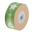 thumbnail image 1 of 1 rollo de cinta para decoración navideña de 10 m verde, 1 of 8