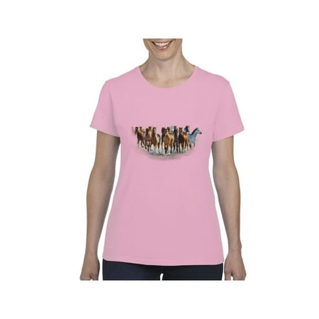 - Wild Horses Heard Women's Short Sleeve T-Shirt