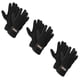 thumbnail image 1 of Guantes de Invierno Cálidos Ajustables Forrados de Lana Unisex (3 Pares Negros), 1 of 5