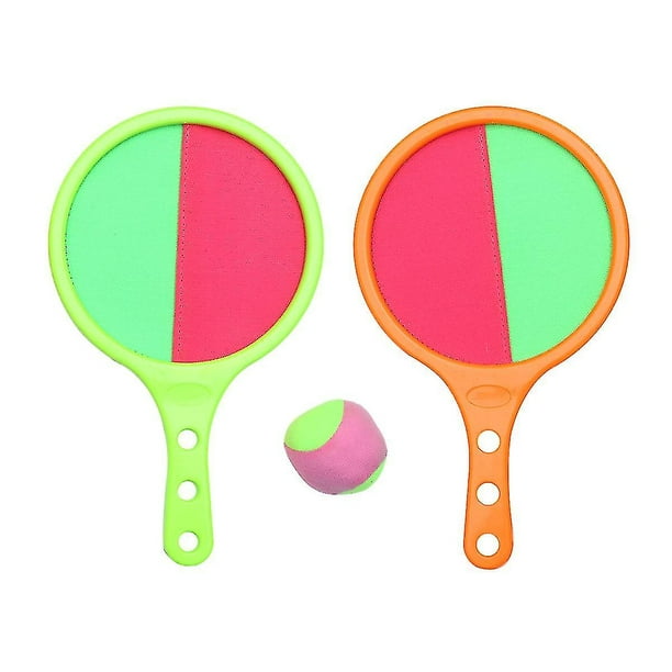 2pc Black Raqueta adhesiva para niños, juego de pelota con ventosa, juguete, pelota adhesiva, juguetes deportivos de ocio para padres e hijos, accesorio para actividades al aire