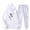 White, variant on USSUMA Womens Sweat Suit Hoodies Woman Long Sleeved Pullover Sweatpant Outfits Pocket Drawstring Print Tracksuit Elastic Waist Casual Jogger Sets Oversized Weekend Fall Suit