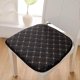 thumbnail image 1 of Nvzi Cojín para silla con lazos para sillas de comedor, almohadillas para silla de cocina de espuma viscoelástica texturizada , cojines negros para silla de comedor de interior, juego de 3, 1 of 4