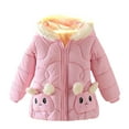 thumbnail image 2 of XXWXYD Children Boys Girls Winter Cotton Padded Hooded Coat, Thickened Cartoon Design Warm Jacket for Baby Toddler Heavyweight Outerwear, 2 of 9