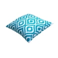 thumbnail image 3 of TreeWool (Pack of 2) Ogee Ikat Accent Decorative Cotton Throw Pillow Covers (18 x 18 Inches, Turquoise), 3 of 6