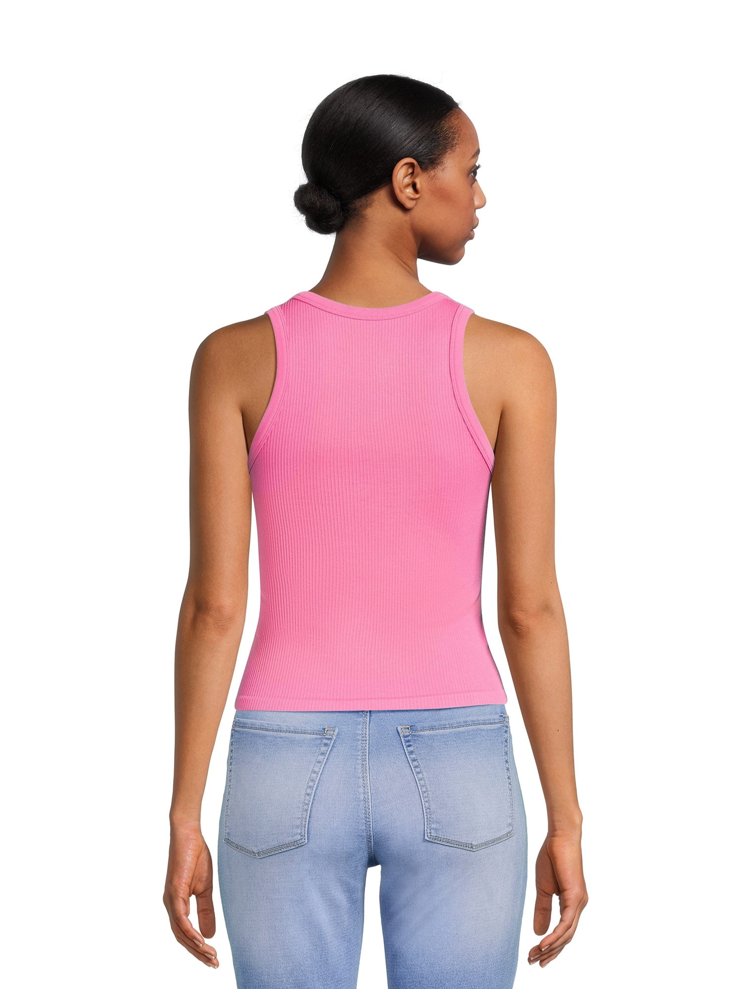 No Boundaries Seamless Tank Top, Women's and Women's Plus