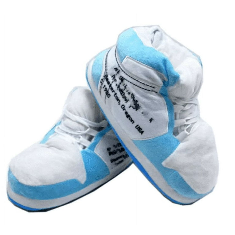 Sneaker Slippers in Light Blue Look – Comfy adult Sneaker Slippers