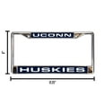 thumbnail image 6 of Connecticut UCONN Huskies Chrome Metal Laser Cut License Plate Frame, 6 of 8
