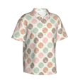 thumbnail image 2 of Hawaiian Shirt For Men, Abstractly Dot Print Mens Button Down Short Sleeve Shirt, Summer Beach Shirts For Men, 2 of 2