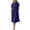 *Navy, variant on VBVC Women's Striped Button Down Shirt Dress , Summer Collared Midi Dress For Women , Ladies' Short Sleeve Loose Fit Dress with Pockets,Black,S-5XL