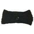 thumbnail image 3 of Wrapables® Thick Cable Knit Headband, Black, 3 of 4