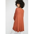 thumbnail image 3 of Free People Women's January Long Sleeve Jersey Top in Copper, Style OB721168 By Brand Free People Size XS, 3 of 4