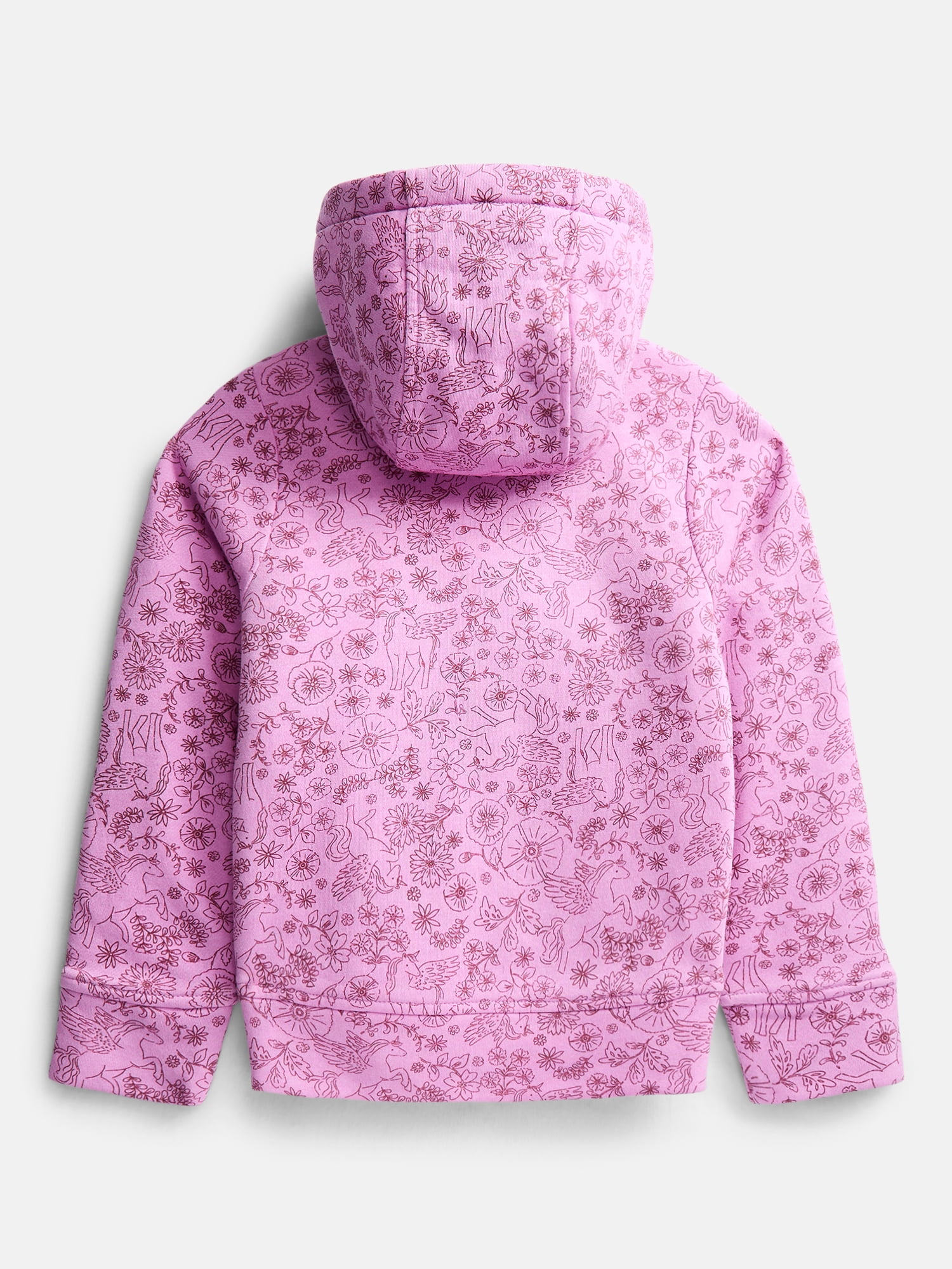 Wonder Nation Girls Kid Tough Fully Lined Zip Hoodie Jacket, Sizes 4-18 & Plus