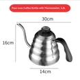 thumbnail image 3 of 1.2L Pour Over Coffee Kettle, Small Gooseneck Kettle with Thermometer and Ergonomic handle, Pour Over Kettle Stainless Steel Gooseneck Tea Kettle for all occasions., 3 of 5