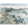 thumbnail image 2 of Wang, Melissa 14x12 Gold Ornate Wood Framed with Double Matting Museum Art Print Titled - Watercolor Views IV, 2 of 4