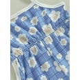 thumbnail image 6 of Bagilaanoe Toddler Baby Girl Jumpsuit Shorts Sleeveless Floral Plaid Print Romper Overalls 6M 12M 18M 24M 3T 4T Kids Short Pants Summer Outfits, 6 of 9