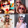 thumbnail image 2 of Gafas de sol COASION Kids con forma de corazón polarizado para niñas de 2 a 8 años (rosas), 2 of 6