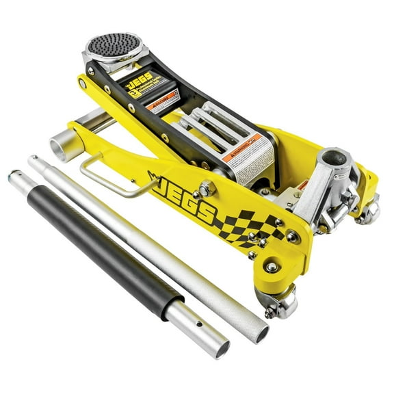 JEGS 80077 Professional Low-Profile Aluminum Floor Jack 3-Ton Low-Profile: 3 1/2