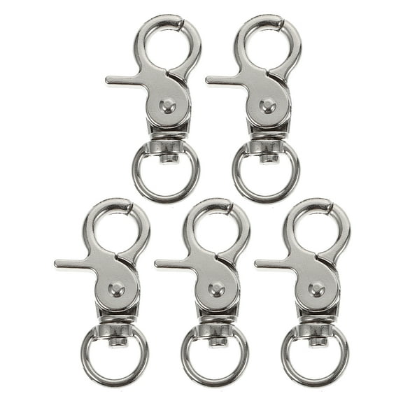 Raindrops 5pcs Bird Cage Lock Buckle for Parrot Cage Door Heavy Duty Stainless Steel Spring Latch Secure Your Birdcage Metal Clips for Small Pet Cage Accessories