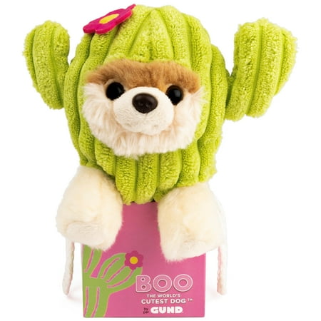 GUND The World’s Cutest Dog Boo Itty Bitty Boo #62 Cactus Plush Stuffed Animal Dog, 5”