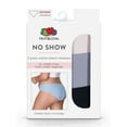 thumbnail image 5 of Fruit of the Loom Women's No Show Cheeky Underwear, 3-Pack, 5 of 10