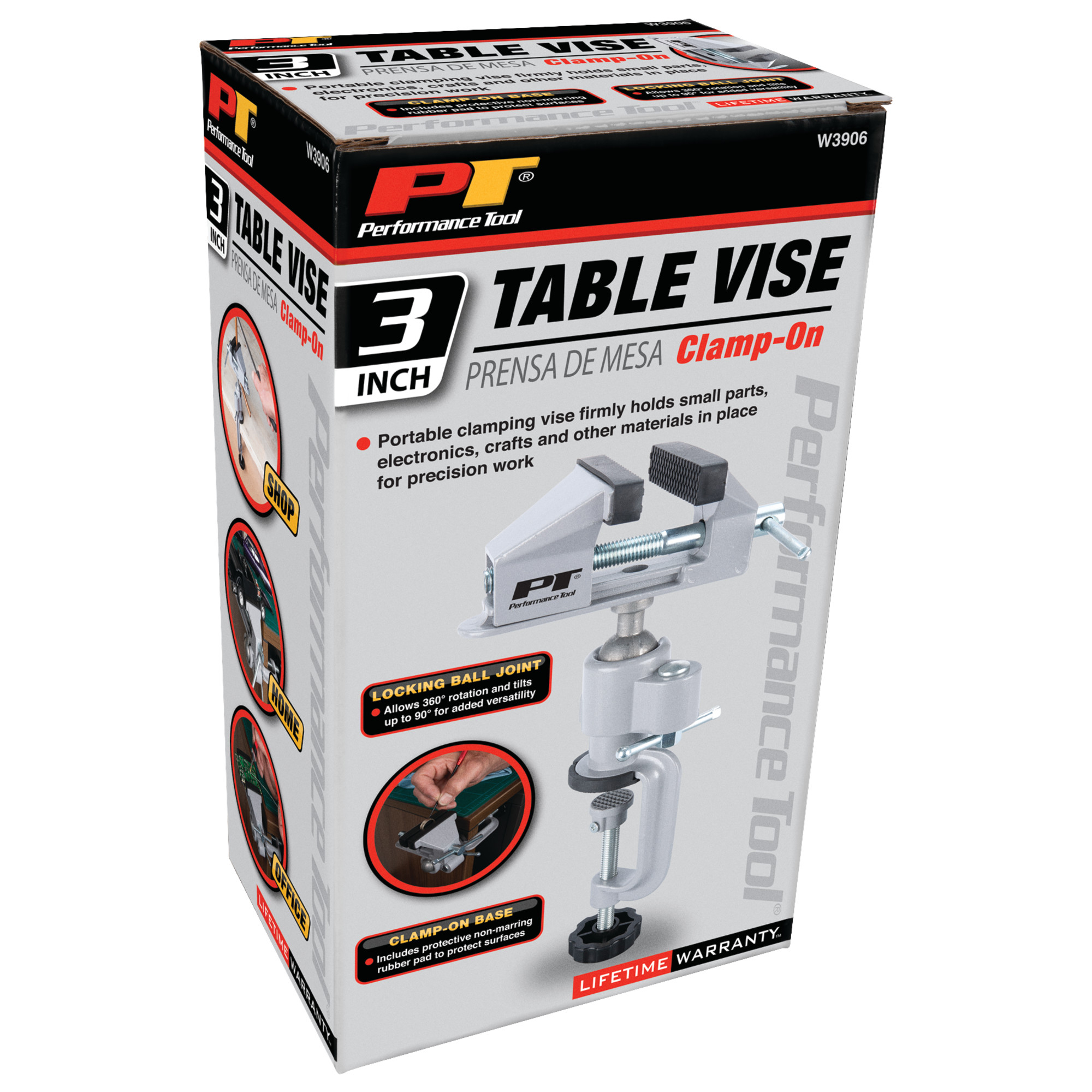 Wilmar Corp. / Performance Tool 3" Clamp-on Table Vise