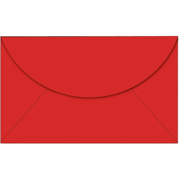 Red Gift Card Envelopes (3.625" x 2.375") - Great for Christmas, Valentine's Day, or Patriotic Holidays (50 Envelopes)