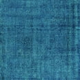 thumbnail image 1 of Ahgly Company Machine Washable Indoor Square Oriental Turquoise Blue Industrial Area Rugs, 5' Square, 1 of 4