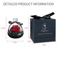 thumbnail image 6 of Gift for Women Forever Preserved Real Rose in Glass Dome Gift for Valentine's Day Mother's Day Christmas Anniversary Birthday, 6 of 6