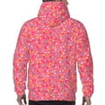 thumbnail image 7 of Fotbe Men's Hoodie with Colorful Sprinkles Donuts Pattern - Kangaroo Pocket Pullover Hooded Sweatshirt, Perfect for Daily Wear, Travel, and Home-X-Large, 7 of 7