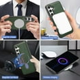thumbnail image 5 of Allytechgroup Galaxy S23 Plus Case, Premium PU Leather 2 In 1 Wallet Phone Case for Samsung Galaxy S23 Plus with Card Holder Shockproof TPU Magnetic Cover Compatible with MagSafe & Car Mount,Green, 5 of 7