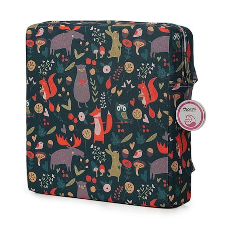 Zicac High Chair Booster Seat Cushion Dining Seat Pad for Toddler Kid (Forest Green)