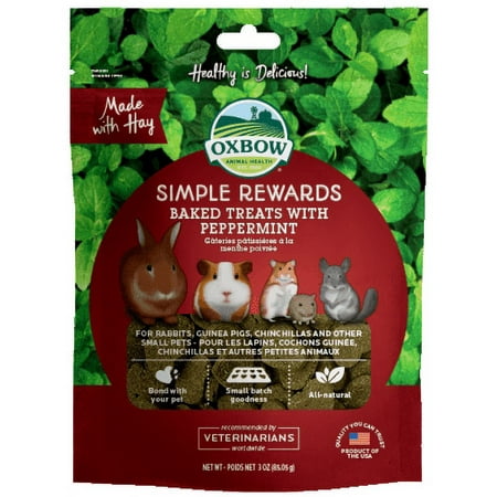 UPC: 0744845960197 | Oxbow Simple Rewards Baked with Peppermint Small Animal Treats  2 oz.